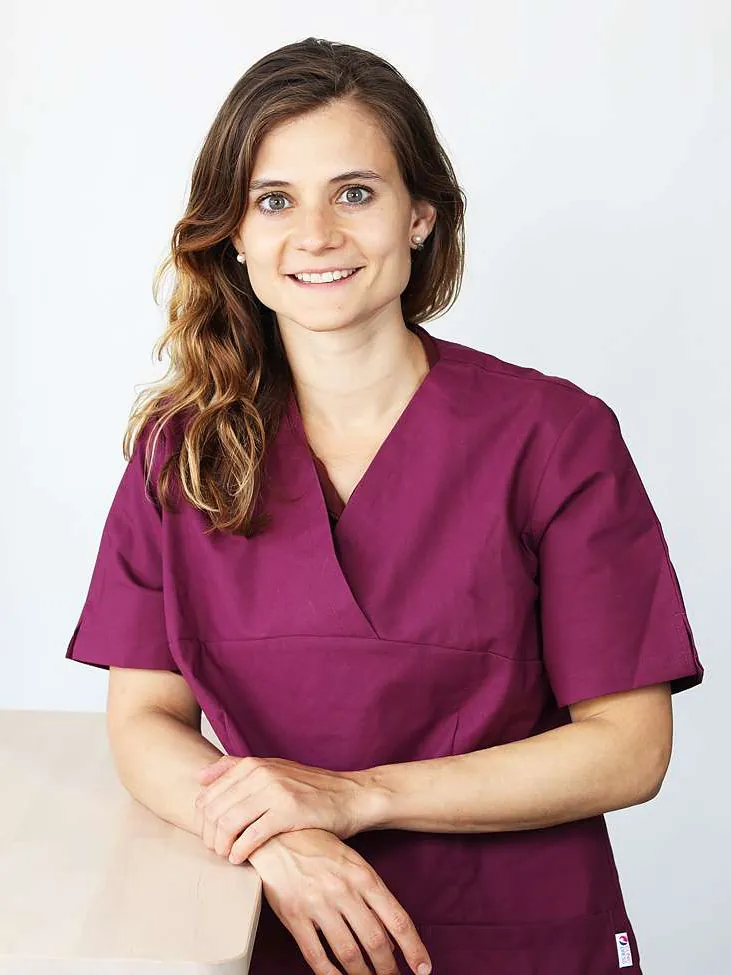 Andrea Huber, MPA bei den kinder- und jugendärzten am werk in Rheinfelden