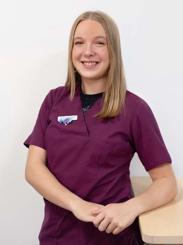 Andrea Oeschger, MPA bei den kinder- und jugendärzten am werk in Rheinfelden