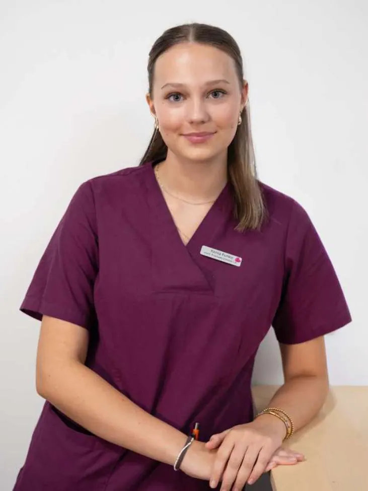 Xenia Funke, Auszubildende bei den kinder- und jugendärzten am werk in Rheinfelden